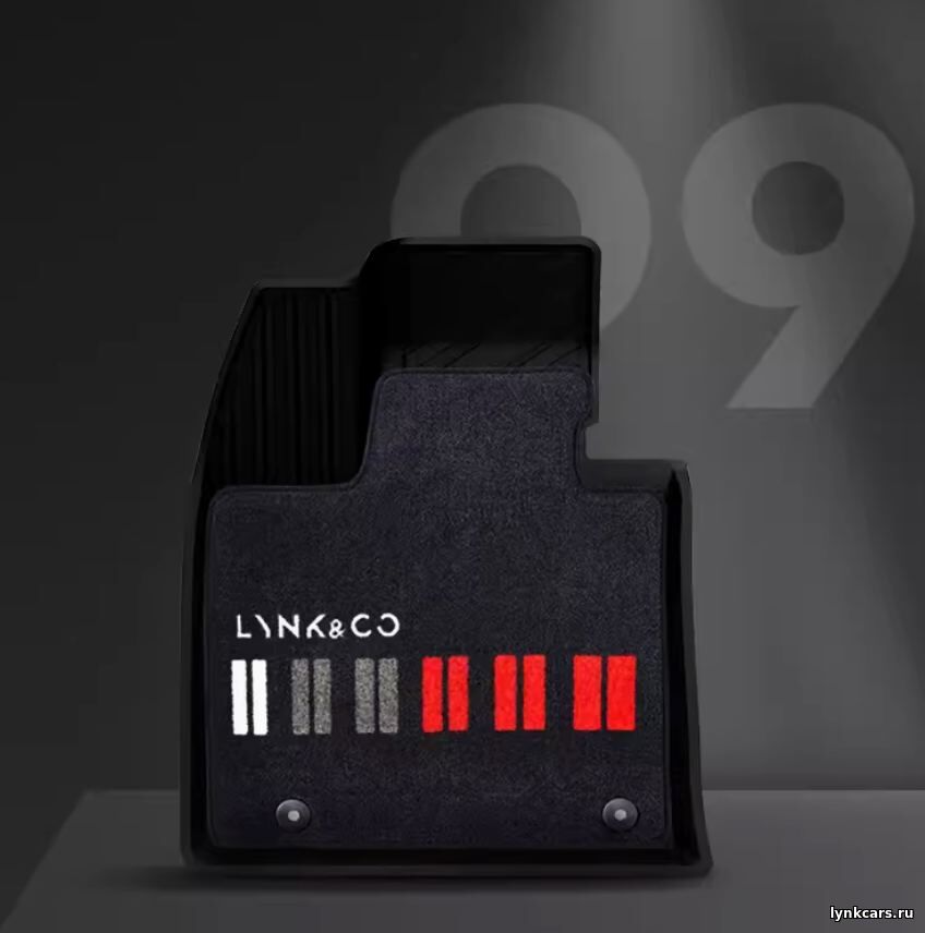 Коврики Lynk&Co 09 PHEV 7 мест в салон комбинированные