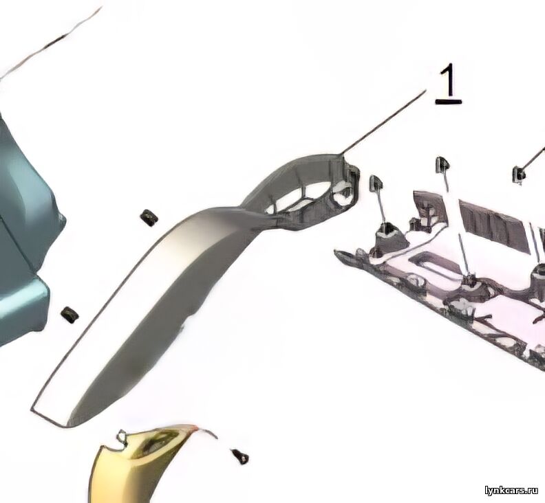 Боковая обшивка двери багажника (левая) автомобиля Lynk&Co 08 EM-P