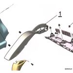 Боковая обшивка двери багажника (левая) автомобиля Lynk&Co 08 EM-P