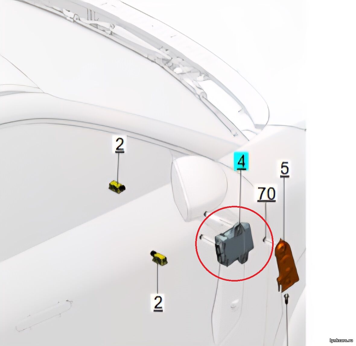 Модуль управления внутренним освещением (ILCM) Lynk&Co 08 EM-P