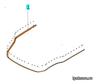 Уплотнительная резинка переднего отсека двигателя (капота) Lynk&Co 09