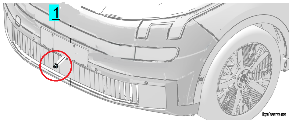 Передняя камера помощи при парковке (PAC) Lynk&Co 900