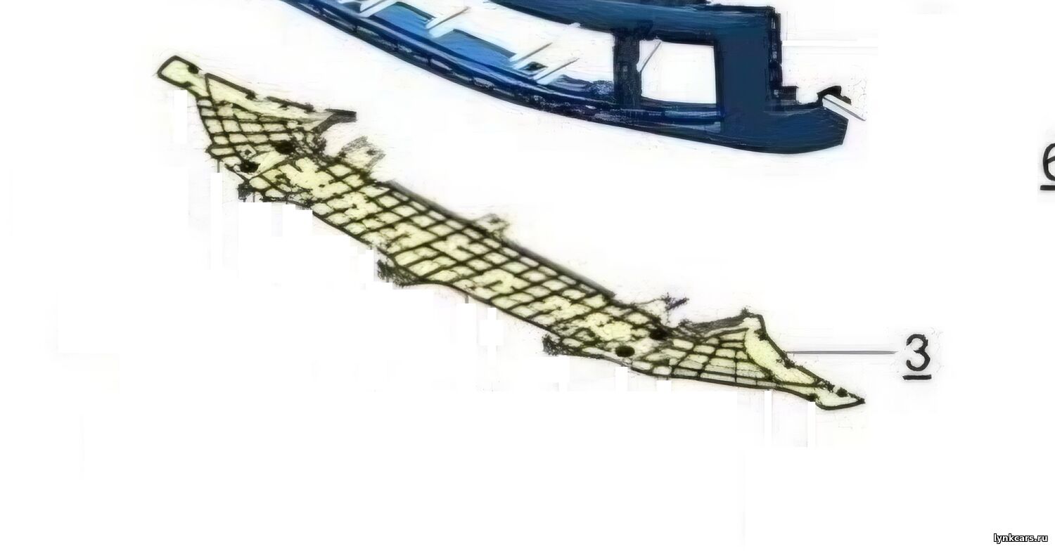 Нижняя часть переднего бампера автомобиля Lynk&Co 900