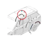 Декоративная накладка задней колесной арки (правая) Lynk&Co 900